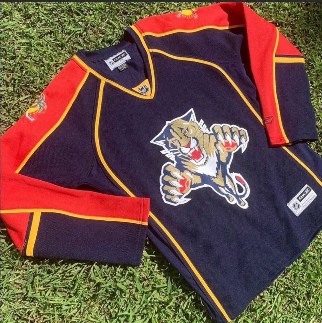 Vintage Reebok Florida Panthers Jersey