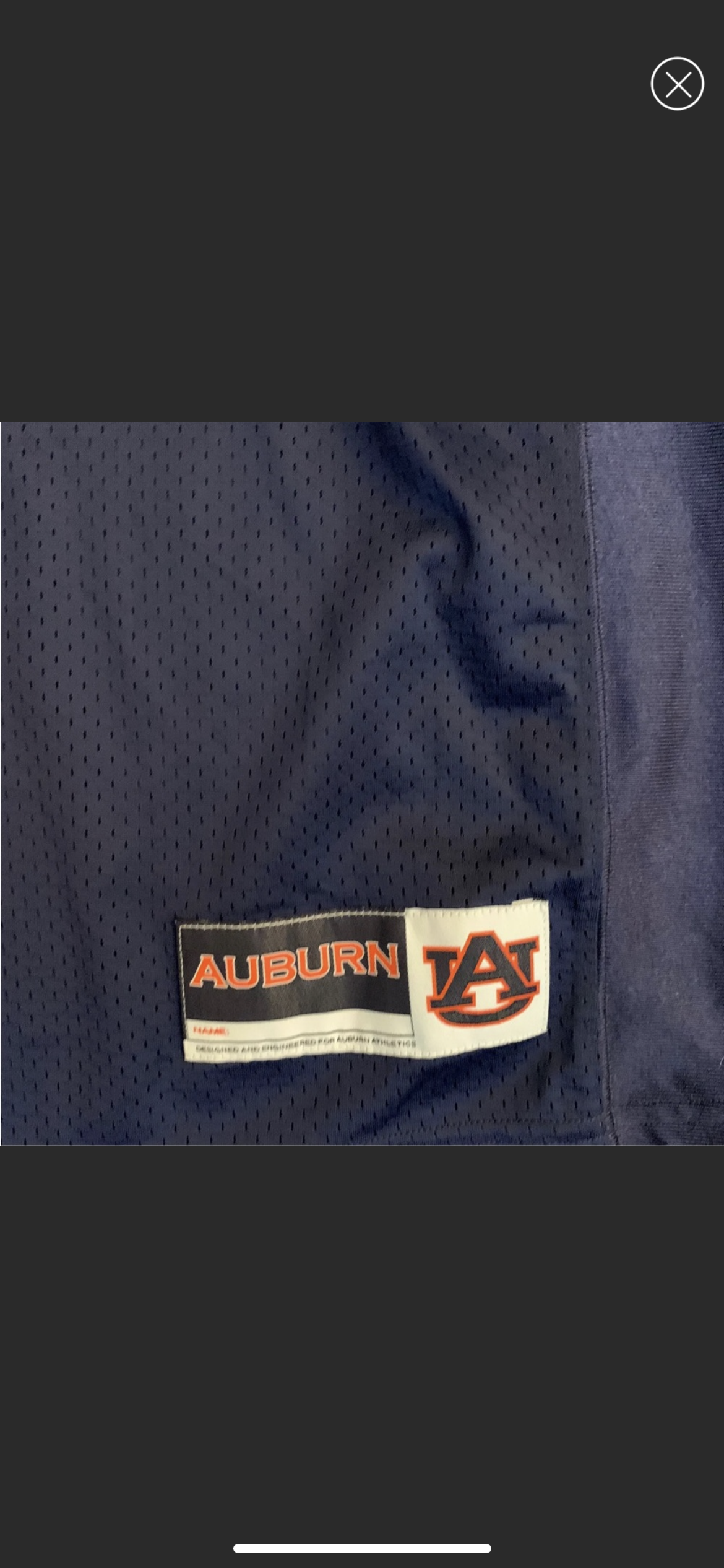 Men's Under Armour #12 Navy Auburn Tigers Jersey Xl College Football