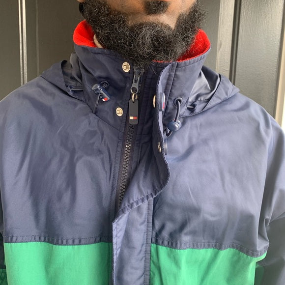 Vintage tommy hilfiger cheap color block jacket