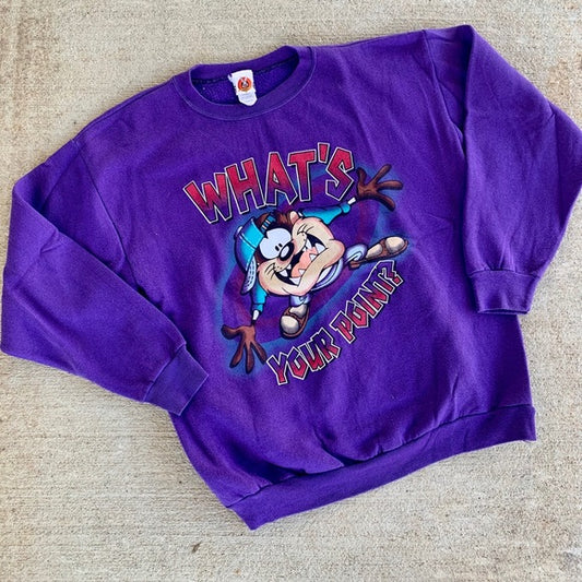 Vintage Looney Tunes Taz Mania Devil Sweatshirt