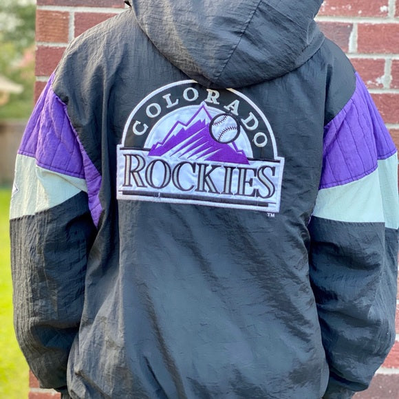 Colorado Rockies MLB Apex One Vintage Full Zip Puffer Jacket