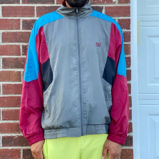 USA Olympic JCPenny windbreaker track jacket