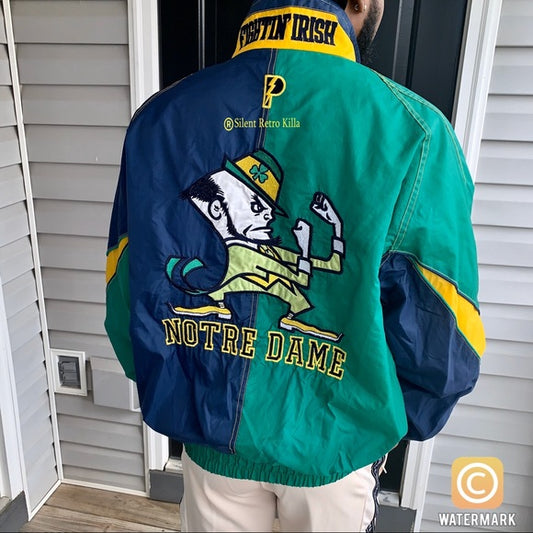 Vintage 90s Notre Dame Pro Player jacket