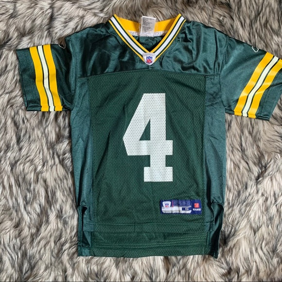 Authentic Reebok on Field Brett Favre 4 Green Bay Packers Nfl 