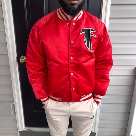 Vintage Atlanta Falcons NFL bomber satin jacket