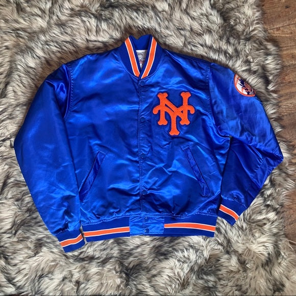 Original 90’s New York Mets Satin MLB bomber Jacket