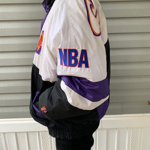 90s Vintage NBA Phoenix Suns Pro Player Puffer Jacket